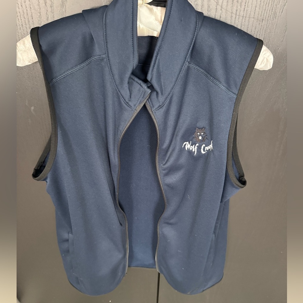 Oakley ⛳️ Men’s navy ‘Wolf Creek’ Full Zip Performance Golf Vest - S new